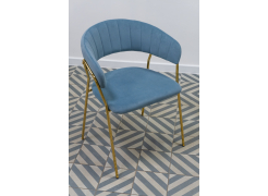 Стул Kamelia 1 голубой / синий / золотой из шоурума 2