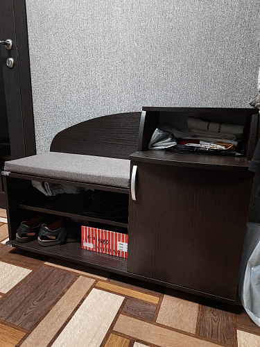 Обувница Аврора дуб млечный / венге фото покупателя 77