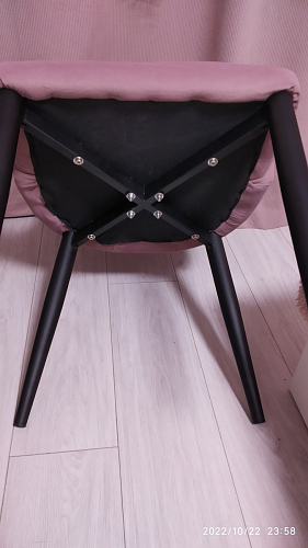 Стул на металлокаркасе Kora black / gray фото покупателя 440