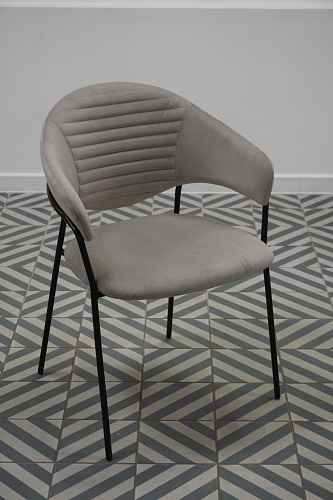 Стул на металлокаркасе Рансол синий / черный глянец из шоурума 2