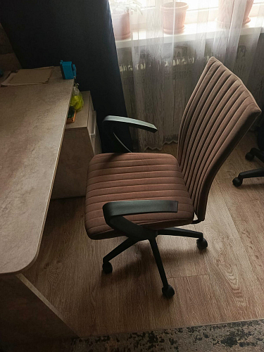 Компьютерное кресло Spark флок бежевый 7 фото покупателя 2