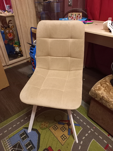 Стул на металлокаркасе Чилли зеленый / черный фото покупателя 768