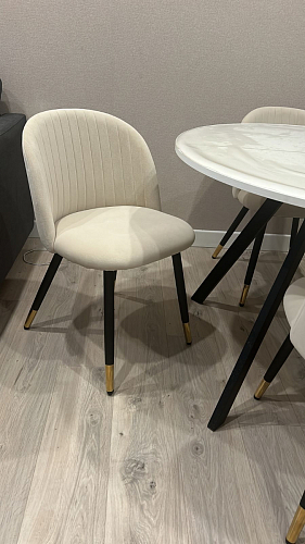 Стул на металлокаркасе Gabi 1 dark gray / black фото покупателя 754