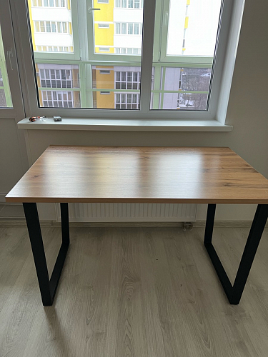 Стол раскладной Лота Лофт 120 25 мм юта / черный матовый фото покупателя 83