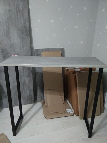 Барная стойка Дилан Лофт 120х50х90 бетон фото покупателя 41