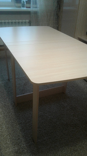 Стол обеденный раздвижной СтК4 дуб молочный фото покупателя 11