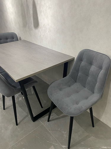 Деревянный стол Лота Лофт 120х75 белый матовый / дуб крафт золотой фото покупателя 67