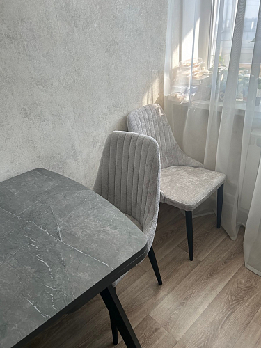 Стул на металлокаркасе Kora dark gray / black фото покупателя 387