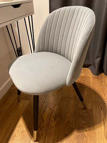 Стул на металлокаркасе Gabi 1 line light blue / black фото покупателя 149