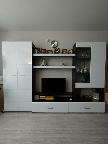 Готовая гостиная Jimenez дуб венге / белый глянец фото покупателя 47