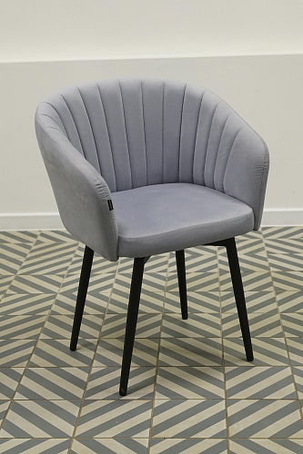 Стул на металлокаркасе Моншау крутящийся velutto 52 / черный из шоурума 6