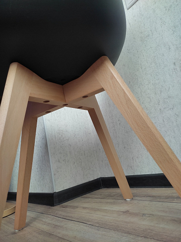 Деревянный стул Bonuss black / black фото покупателя 114