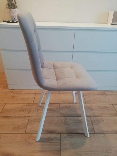 Стул на металлокаркасе Чилли К черный / зеленый фото покупателя 489