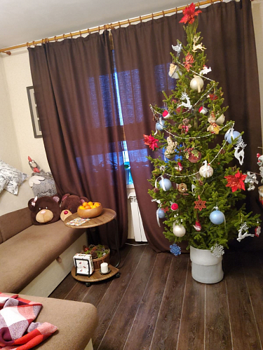 Журнальный столик Андромеда черный матовый / старое дерево фото покупателя 8