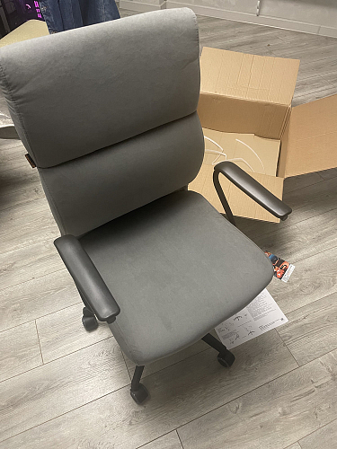 Компьютерное кресло Benefit флок бежевый 7 фото покупателя 56