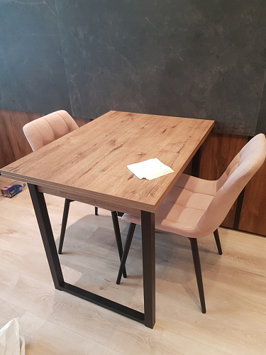 Стол Форли бетон / черный матовый фото покупателя 17