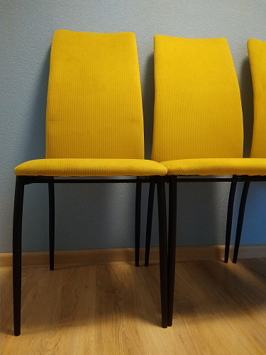 Стул на металлокаркасе Tod light blue / yellow / black фото покупателя 74