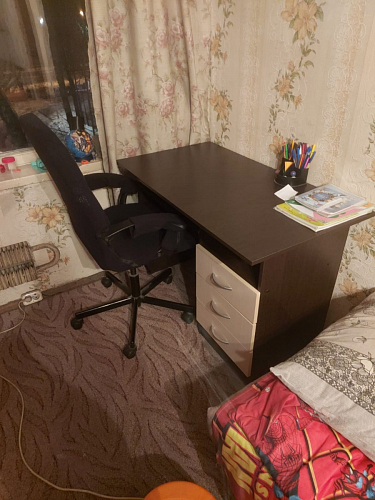 Стол письменный Бриз МДФ волна лайм / ясень светлый фото покупателя 59