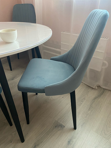 Стул на металлокаркасе Kora gray / black фото покупателя 254