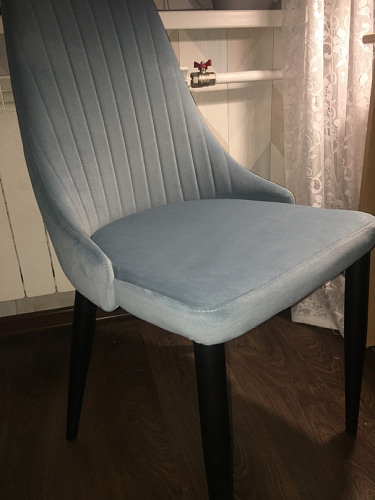 Стул на металлокаркасе Kora dark gray / black фото покупателя 225