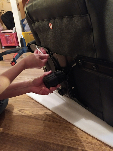 Компьютерное кресло Blok light blue / black фото покупателя 30