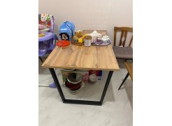 Стол Лота Лофт 140 25 мм юта / белый матовый фото покупателя 805