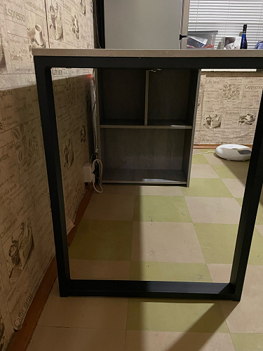 Письменный стол Битти Лофт 116х60х75 креатель / черный матовый фото покупателя 61