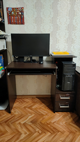 Компьютерный стол Джаз-24 левый дуб молочный фото покупателя 91