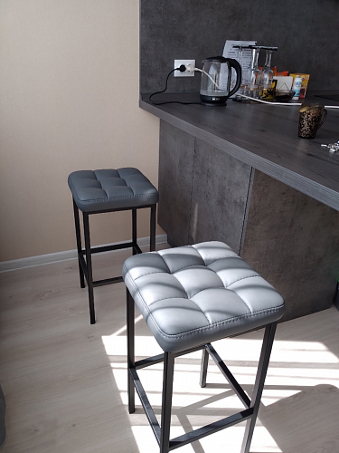 Барный стул Лофт катания лаванда / белый матовый фото покупателя 327