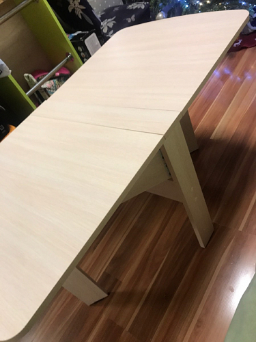 Стол-книжка СтК6 венге / дуб молочный высота 54 см фото покупателя 86