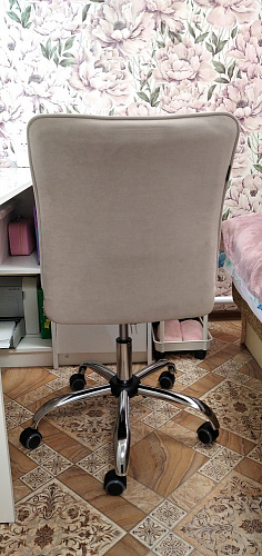 Компьютерное кресло One/Ван флок бежевый 7 фото покупателя 20