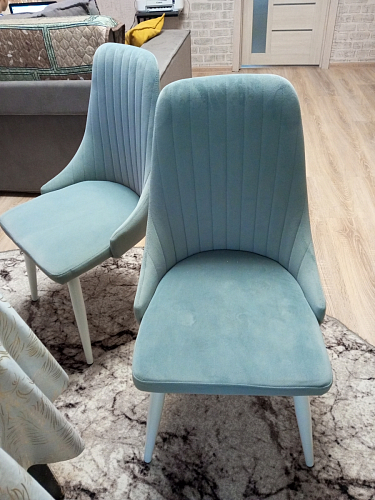 Стул на металлокаркасе Kora light purple / black фото покупателя 381