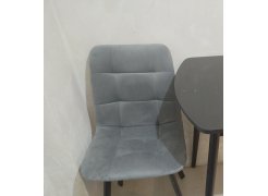 Стул на металлокаркасе Чилли светло-серый / черный фото покупателя 318