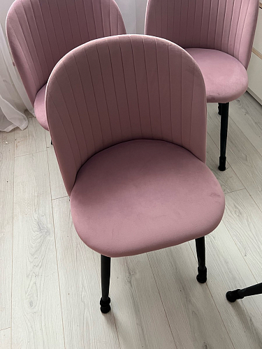 Стул на металлокаркасе Gabi 1 light purple / black фото покупателя 195