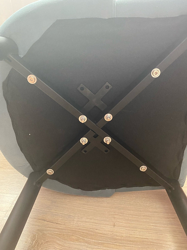 Стул на металлокаркасе Kora dark gray / black фото покупателя 180