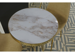 Стол Milena white / gold из шоурума 3