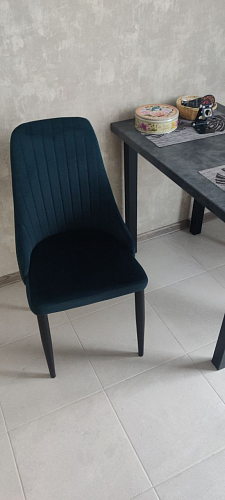 Стул на металлокаркасе Kora wine red / black фото покупателя 466