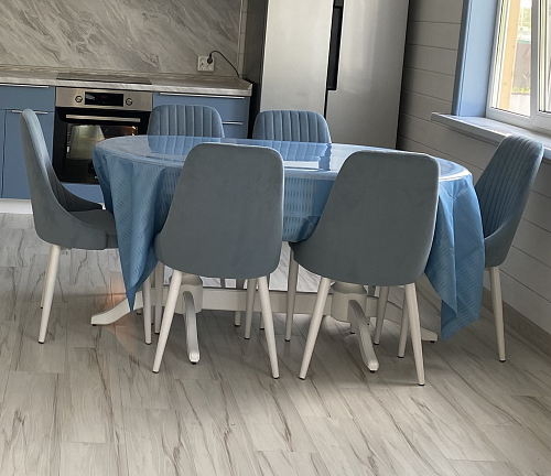 Стул на металлокаркасе Kora dark gray / black фото покупателя 477