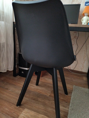 Деревянный стул Bonuss black / black фото покупателя 105