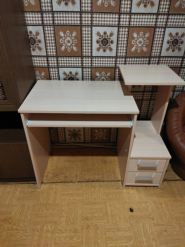 Компьютерный стол Джаз-24 левый дуб молочный фото покупателя 37