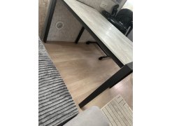 Стол Центавр 120(160)х70х75 файерстоун / черный матовый фото покупателя 28