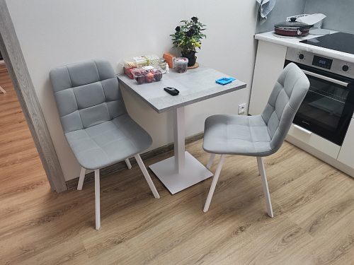 Стул на металлокаркасе Чилли зеленый / белый каркас фото покупателя 562