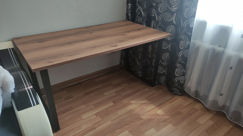 Деревянный стол Лота Лофт 140х80 дуб крафт табачный / черный матовый фото покупателя 199