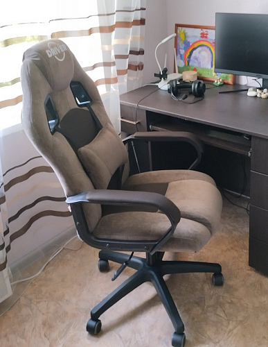 Компьютерное кресло Driver/Драйвер кожзам черный / серый фото покупателя 44