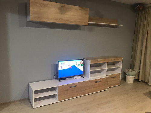 Готовая гостиная Алита белый бриллиант / дуб сонома фото покупателя 1