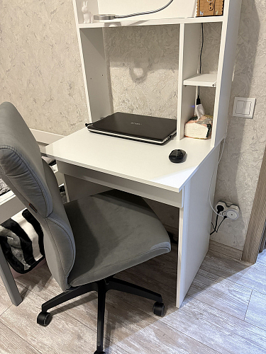 Компьютерное кресло Benefit/Бенефит флок бежевый 7 фото покупателя 45