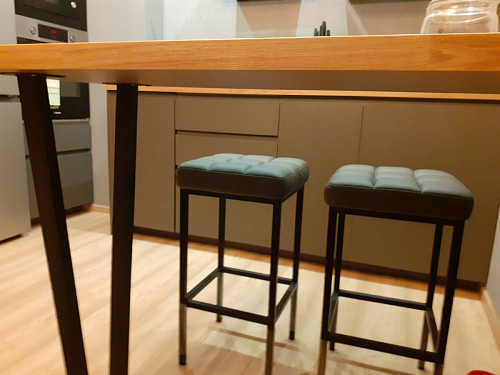 Барный стул Лофт линкольн белый / белый матовый фото покупателя 60