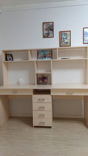 Компьютерный стол Найт-11Я с надстройкой белый фото покупателя 1