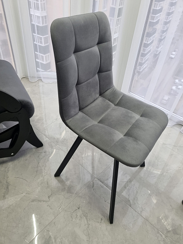 Стул на металлокаркасе Чилли зеленый / черный фото покупателя 993