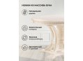 Деревянный стол Нозеан круглый бежевый / золото